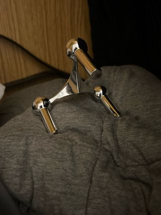 Portacandele Nagel in Argento Metallo*1