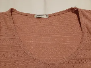 Jersey rosa calado manga larga