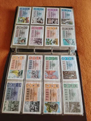 Álbum 600 Décimos Loteria Nacional desde 1970