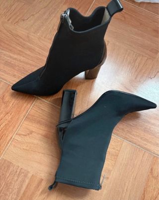 Botines Lodi Charol Negro Tacon Bloque