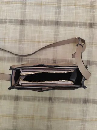 Bolso bandolera beige