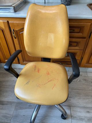 Sedia da ufficio in pelle