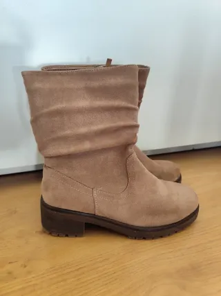 Botas beige ante