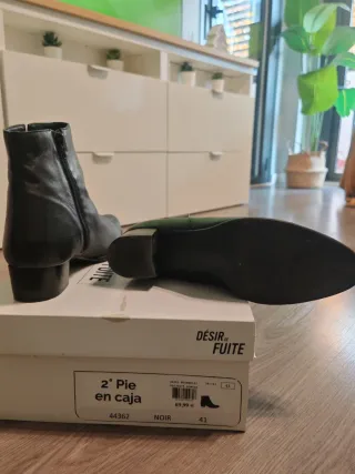 Botines piel Désir de Fuite tacón bajo