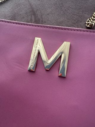 Bolso Lola Casademunt Piel Rosa y Dorado