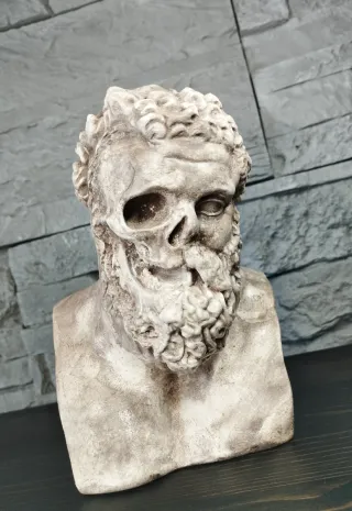 Scultura Teschio Stile Greco