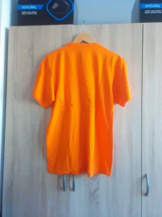 Camiseta naranja, unisex, talla L