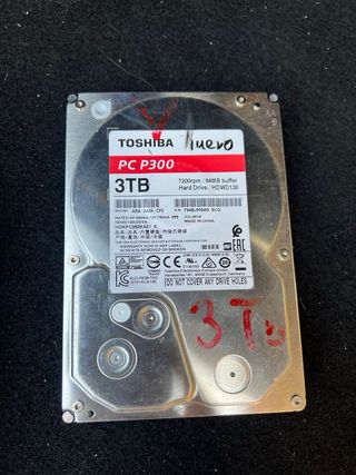 Disco Duro Toshiba 3TB P300 SATA3 7200RPM