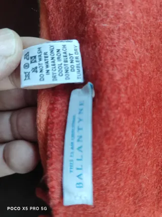 Sciarpa Ballantyne 100% Cachemire Arancione