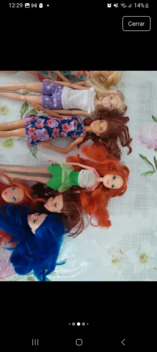 Lote de cabezas de Barbie