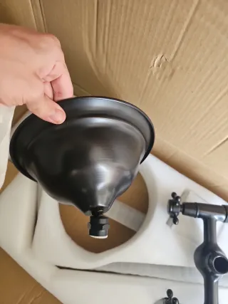 Grifo Ducha Negro Retro juego entero precioso