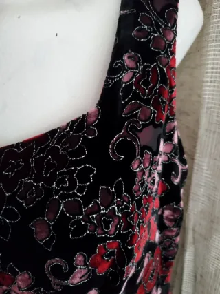 Top fiesta negro y rojo