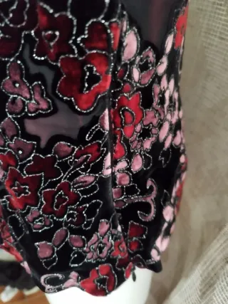 Top fiesta negro y rojo