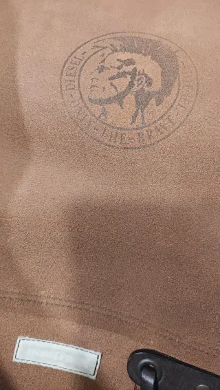 Borsa a tracolla in pelle Diesel marrone