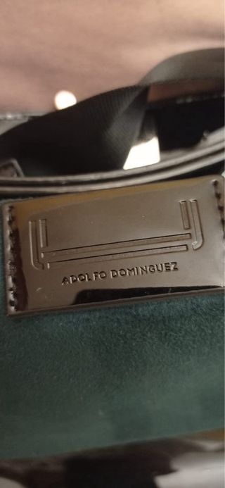 Bolso Adolfo Dominguez Negro y Dorado
