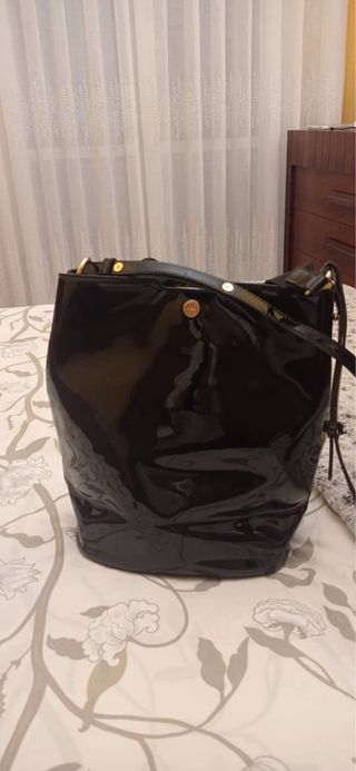 Bolso Adolfo Dominguez Negro y Dorado