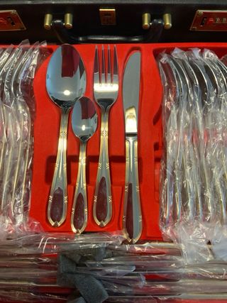 Posate di lusso Solingen con bordo oro