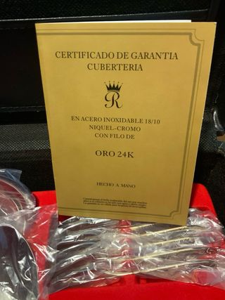 Posate di lusso Solingen con bordo oro