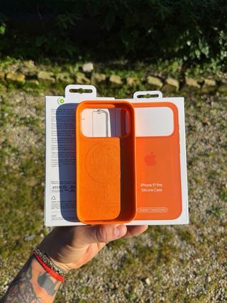Funda iPhone 17 Pro Silicona Naranja