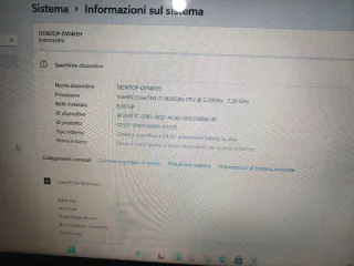 Portatile Sony Vaio i7 8gb ram ssd 500gb 15.6"