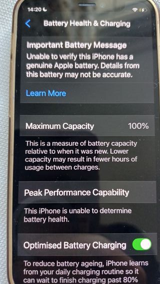 iPhone 12 Mini Bianco 100% Batteria