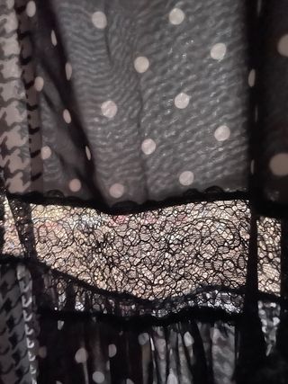 Falda Rocco Barrocco patchwork encaje talla única