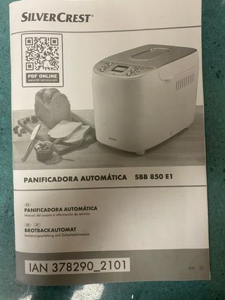 Panificadora Silvercrest SBB 850 E1