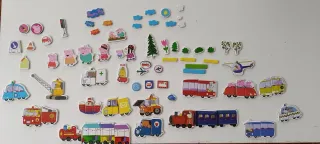 Juego Imanes Peppa Pig Vehiculos y Personajes