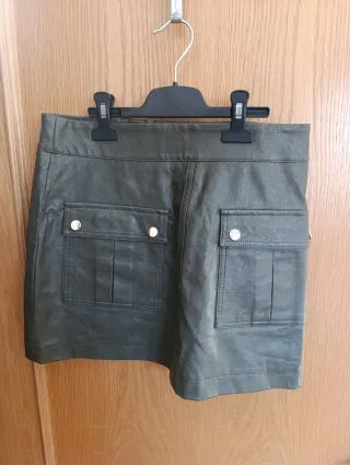 Falda Zara Verde Talla M