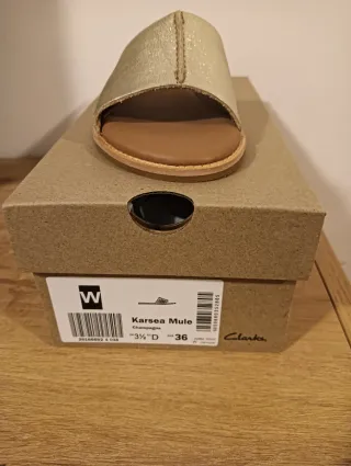 Sandalias Clarks Doradas Talla 36