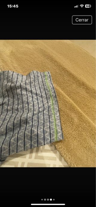 Pijama corto Massana rayas gris y negro