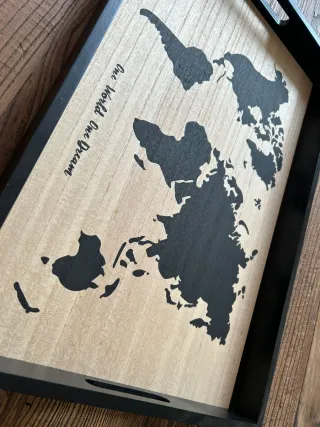 Vassoio Maison du Monde Mappa Mondo