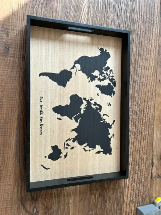 Vassoio Maison du Monde Mappa Mondo