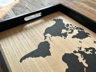 Vassoio Maison du Monde Mappa Mondo