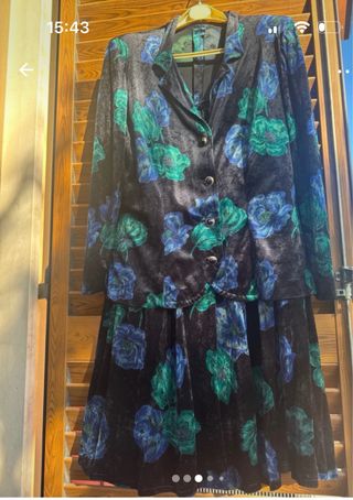 Tailleur vintage donna floreale