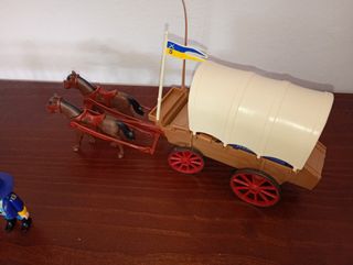 Playmobil diligencia 7648 y tropa nordista