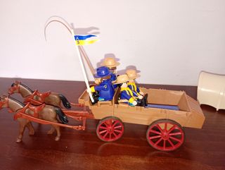 Playmobil diligencia 7648 y tropa nordista