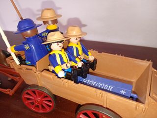 Playmobil diligencia 7648 y tropa nordista