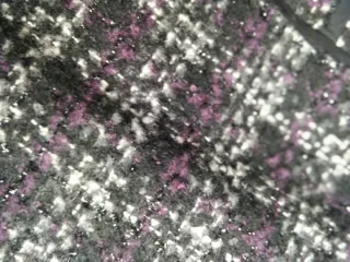 Minifalda de cuadros cheviot negra y morada. T.S.