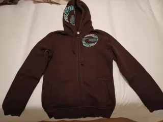 Sudadera Rip Curl Marrón y Turquesa