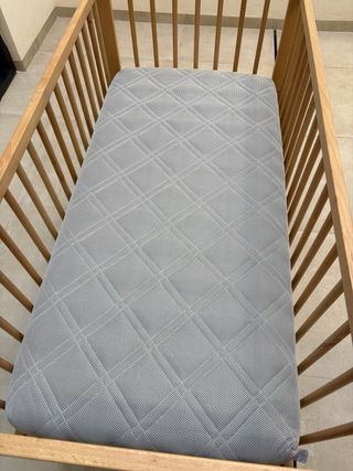 Cuna de bebé madera con colchón my baby mattress