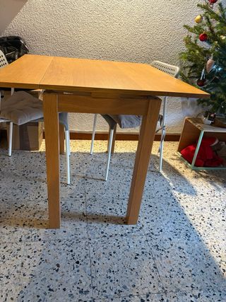 Mesa comedor extensible madera