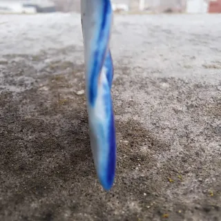 Colgante Vintage Cerámica Azul