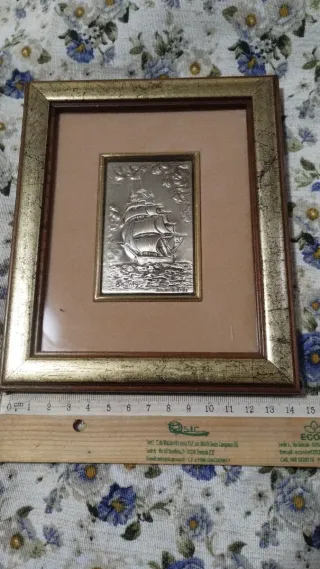 Quadretto Navetta Argento 925, metallo