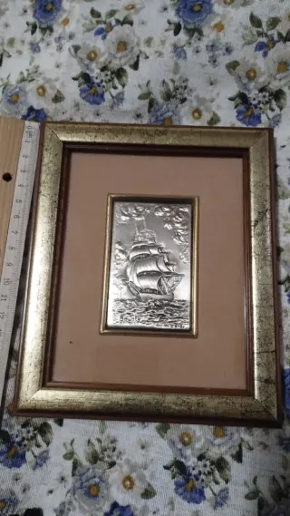 Quadretto Navetta Argento 925, metallo