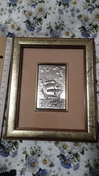 Quadretto Navetta Argento 925, metallo