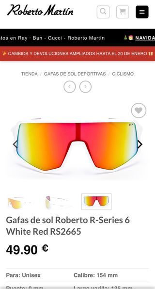 Gafas de sol Roberto martin RS6 White