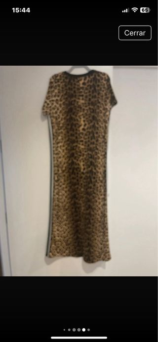 Vestido largo animal print