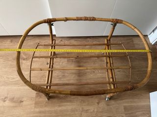 Estructura bambú moisés/minicuna con ruedas