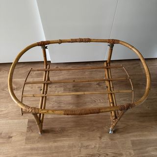 Estructura bambú moisés/minicuna con ruedas